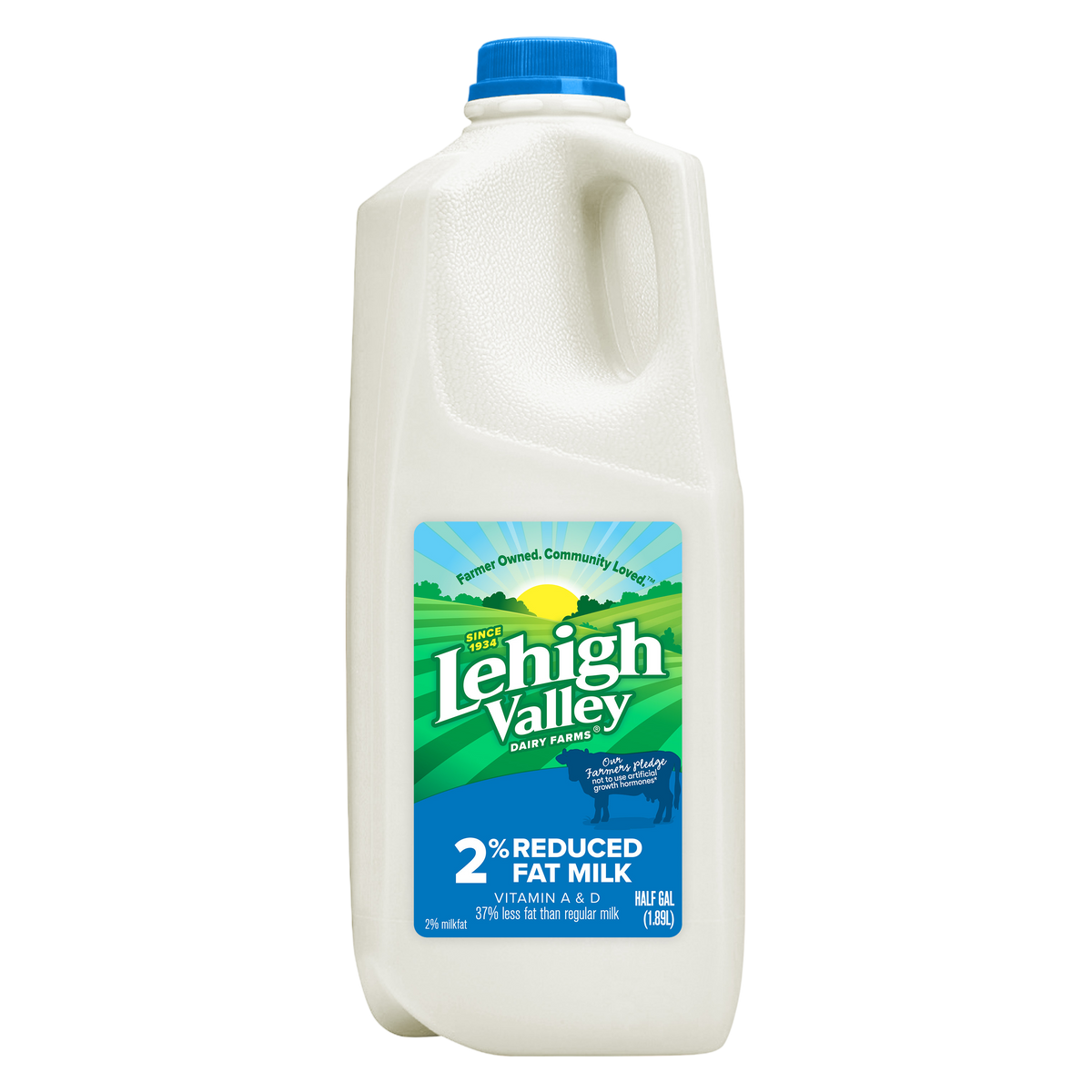 Lehigh Valley 2% Reduced Fat Milk - 1/2 Gallon