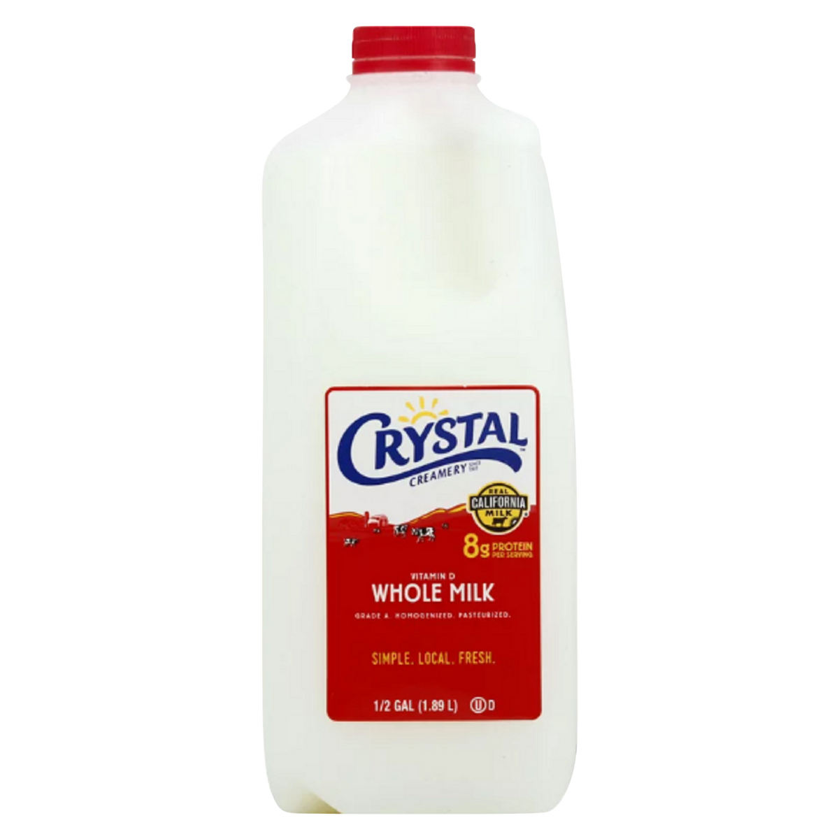 Crystal Whole Vitamin D Milk - 1/2 gallon
